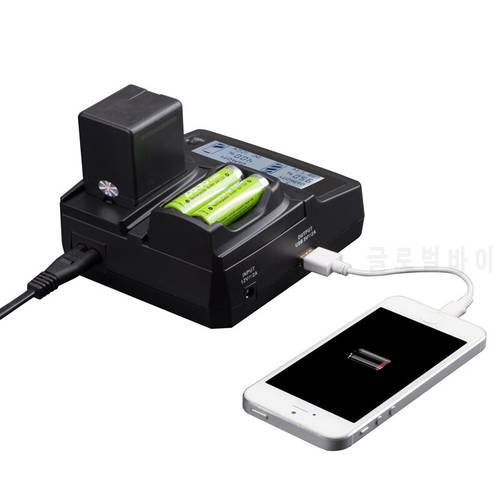 LVSUN Universal Phone+AA+Camera Car/AC D-Li109 DLi109 D Li109 Charger Adapter For Pentax K50 K-2 K-S2 K-R KS1K-30 K-R K50 K500