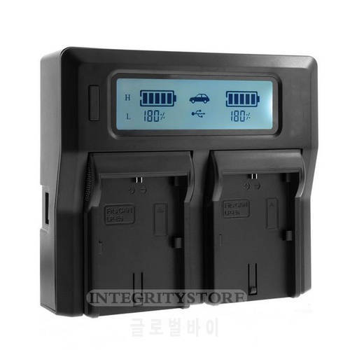 LP-E6 LPE6 LP E6 LCD Dual Battery Charger for Canon EOS 5D Mark iii 5D Mark ii 6D 60D 7D 70D 80D 5Ds