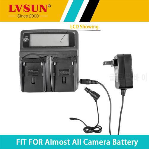 LVSUN EN-EL14 Double Use DC & Car Universal Camera Battery Charger For Samsung Nikon Coolpix D5500 D5300 D5200 D3300 D3200 D3100