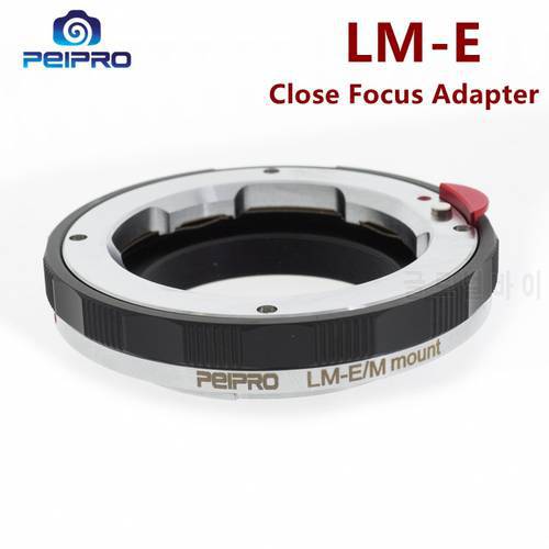 PEIPRO LM-E for LEICA M Lens to SONY E-Mount Cameras Close Focus Adapter Ring A7M3/R3/A9/R2/S2/M2/A7/A6000