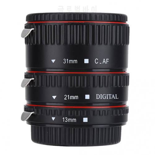 Plastic Auto Focus AF Macro Extension Tube Ring 13mm & 21mm & 31mm for Canon EF Mount Cameras for Close-up Shot Accessories
