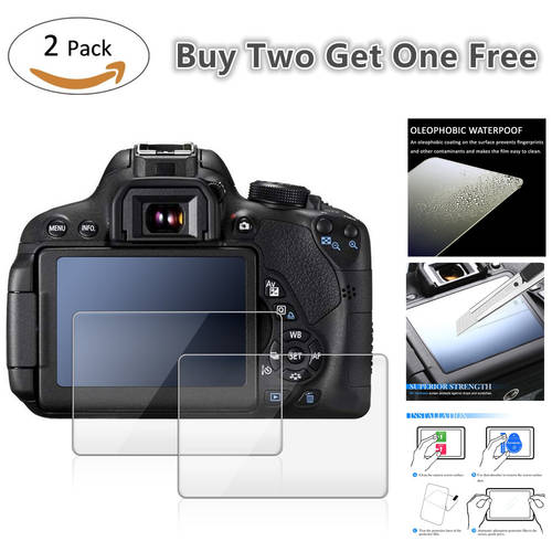 2 Pack 9H Tempered Glass LCD Screen Protector for Pentax Q7 Q10 Q-S1 KP K-P K-70 K70 K-S2 KS2 K-1 Digital Camera