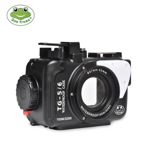 Seafrogs Activity Products 100m/325ft Underwater Case Aluminum Alloy Diving Waterproof Housing For Olympus TG6/TG5Camera