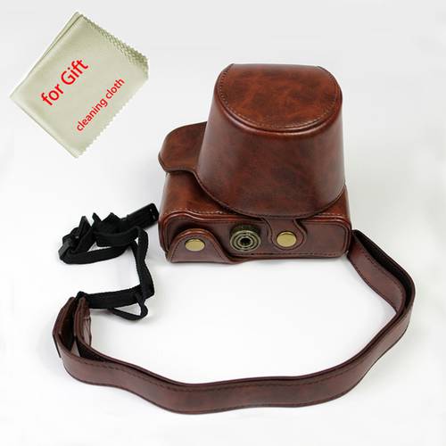 Full Body Precise Fit PU Leather Case for Fujifilm Fuji X-A7 XA7 X-A5 X-A20 xa5 xa20 XA10 15-45mm Lens Cover With Shoulder Strap