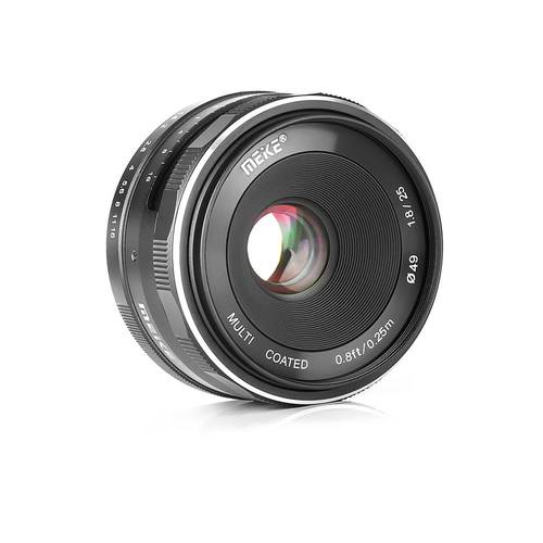 Meike 25mm F1.8 Wide Angle Manual Focus Lens APS-C for Canon for Sony Mirrorless Camera Lennings N1Mount FX Mount M43 Mount