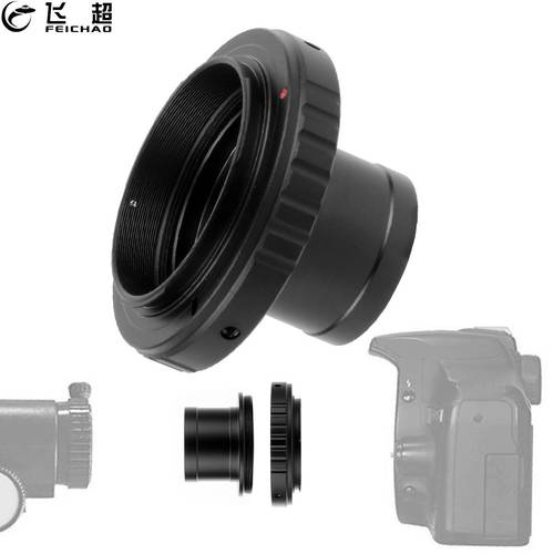 Lens Adapter 1.25 Inch T Ring Lens Mount Set DSLR Camera Accessories for Canon EOS Nikon Olmpus Sony Pentax Telescope Microscope