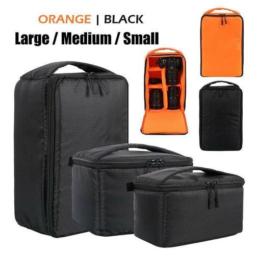 Waterproof Shockproof Camera Bag Padded SLR Carry Case Pouch Holder Partition For SLR Canon Nikon Sony Camera Lens