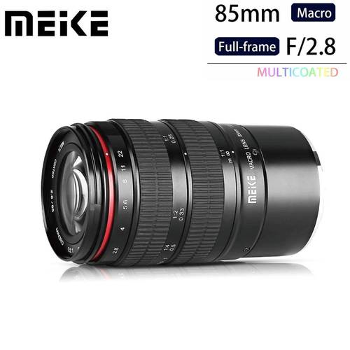 Meike 85mm F/2.8 Manual Focus Aspherical Medium Telephoto Full Frame Prime Macro Lens for Sony Canon Fuji Panasonic Nikon