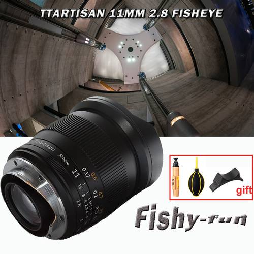 TTArtisan 11mm F2.8 Lens FISHEYE Full Fame for Sony Emount Cameras Like A7 A7II A7R A7RII A7S A7SII A6500 A6300 A6000 A5100 A500