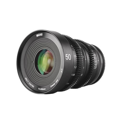 Meike 50mm T2.2 Large Aperture Manual Focus Prime Cine Lens for X mount/ Sony E mount/ Olympus Panasonic M43 mount/RF mount