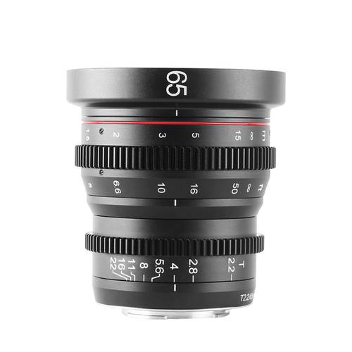 Meike 65mm T2.2 Large Aperture Manual Focus Prime 4K Cine Lens for Olympus Panasonic M43/ for X-Mount/ for Sony E-Mount/RF Mount