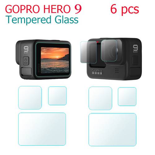 IN STOCK Tempered Glass Screen Protector For Gopro Hero 10/9 black Sport Camera Screen Protector Film Camera Accessories