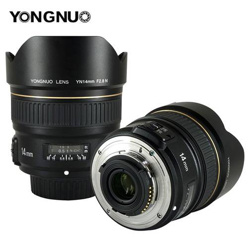 YONGNUO YN14mm F2.8N Large Aperture AF/MF 114 Diagonal Ultra-wide Angle Prime Lens 14mm Fixed Focus Lens for Nikon DSLR Camera