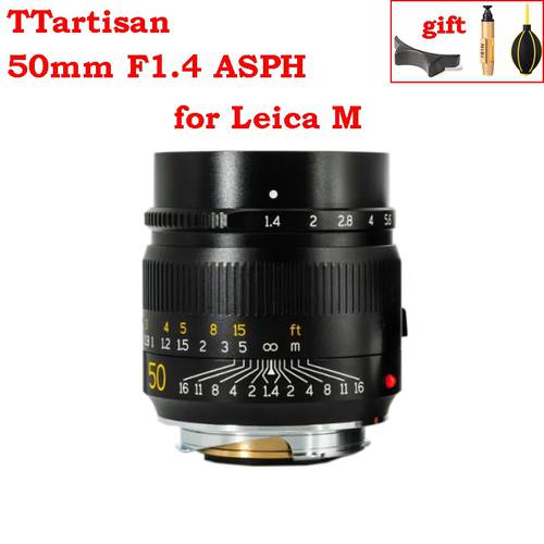 TTartisan 50mm F1.4 ASPH Lens for Leica M Mount Camera Large Aperture MF Manual focus Camera Lenes M1 M-2