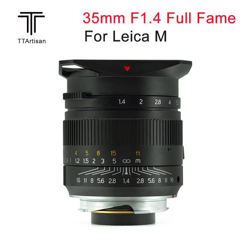 TTArtisan 35mm F1.4 Lens Full Fame Camera Lens for Leica M mount Leica M-M M240 M3 M6 M7 M8 M9 M9p M10 Camera Len