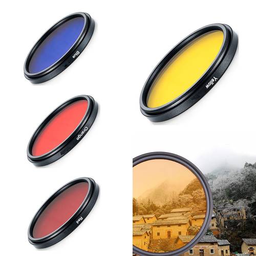 Full Colour Filter kit Lens Cap Filters Carrying Case for Nikon Coolpix P900 P950 P1000 Camera