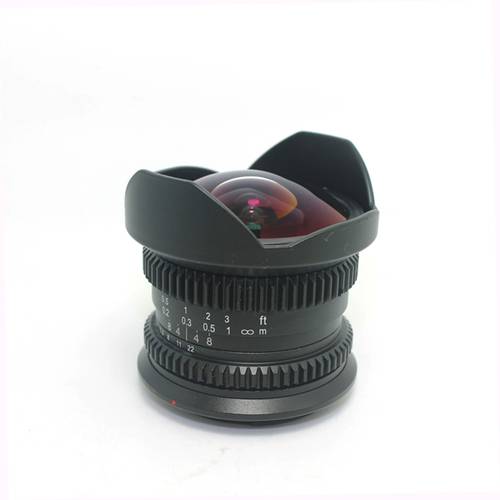 8mm F2.8 MF Movie Wide Angle Fisheye Lens for Sony e mount NEX3/5T/6/7 A5000 A6000 A5100 a6300 A7S A7R A7II mirrorless camera
