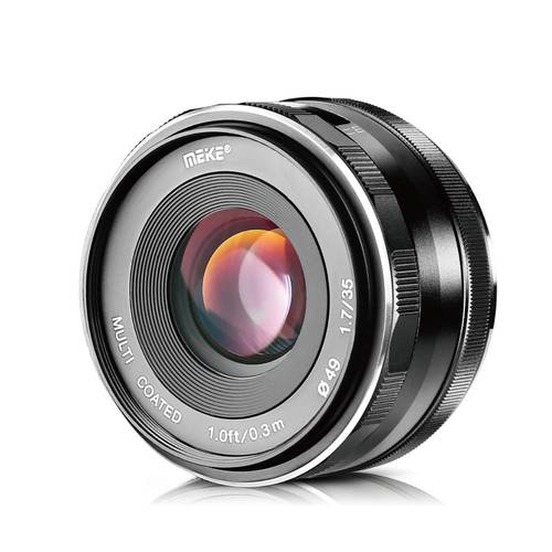 Meike MK 35mm f1.7 Large Aperture Fixed Manual Focus APS-C Lens for Sony Cameras A6500 A6300 A6000 A6100 A5000 A5100 NEX3/5