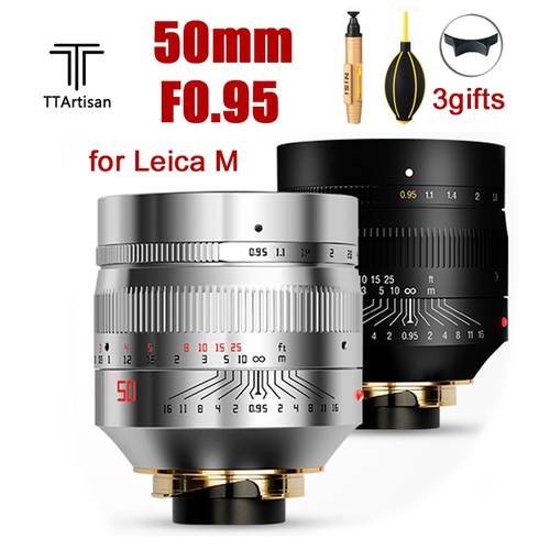 TTartisan 50mm F0.95 Lens for Leica M Mount Camera Large Aperture for Leica M9 M10 50/0.95 Camera Lens Full Frame Manual focus