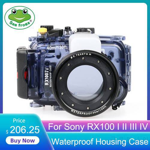 Seafrogs For Sony RX100 I II III IV V VI VII Digital Camera Diving Case Underwater Housing Waterproof Cover Watertight Bag