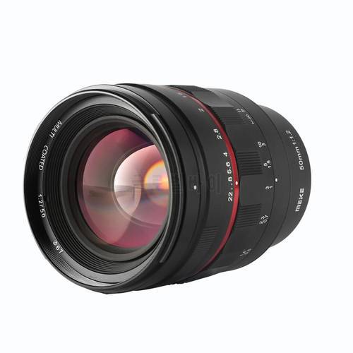 Meike 50mm F1.2 Large Aperture Full Frame Manual Focus Lens For Sony E Mount/ Nikon Z mount/ Canon EF/ RF /L Mount cameras