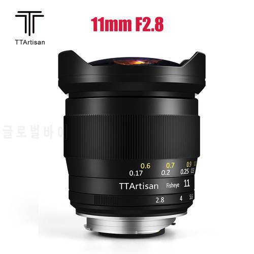 TTArtisan 11mm F2.8 Full Fame Fisheye Lens for Leica M/L mount Cameras for Nikon Z/ SONY E/ Canon R Cameras M6 M8 M9 Z6 Z7 A7R