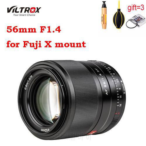 Viltrox 56mm F1.4 for Fujifilm X balck silver Lens XF Large Aperture Autofocus Portrait X-T30 X-T3 X-PRO3 X-T200 X-E3 X-T2 XT-4