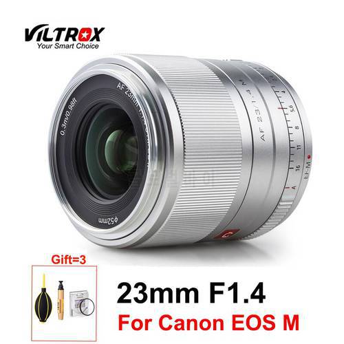 Viltrox 23mm f1.4 STM Prime Lens EF-M mount Auto focus APS-C Camera lens for Canon EOS M Cameras M5 M6 Mark II M100 M50 M200 M3