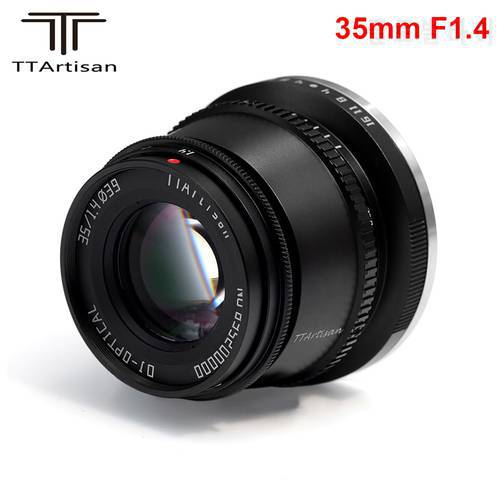 TTArtisan 35mm F1.4 APS-C Manual Focus Lens for Sony E-Mount Fuji Nikon Z M4/3 Mount Cameras A6600 A6500 X-T4 X-T3 X-T30 Z6 Z7