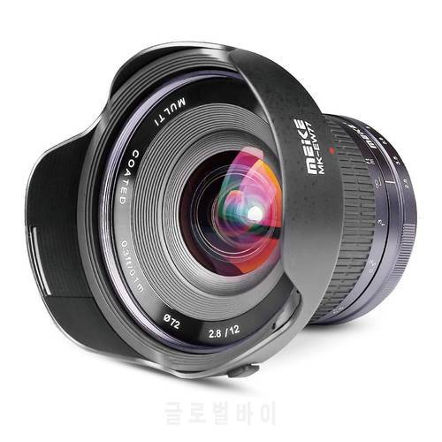 Meike 12mm F2.8 Wide Angle Manual Lens APS-C for Sony E Mount NEX 3 5T NEX 6 7 A6400 A6600 A6000 A6300 A6500 Mirrorless Cameras