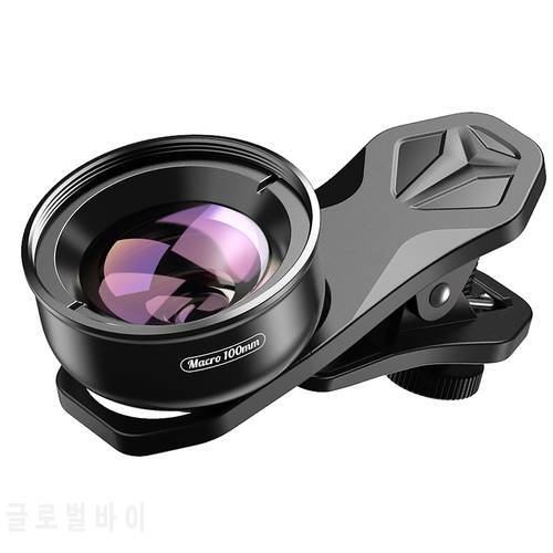APEXEL Camera Phone Lens 100mm Macro Mobile Lens 4K HD Macro Camcorder Lenses+CPL+Star Filter for iPhone Samsung all Smartphone