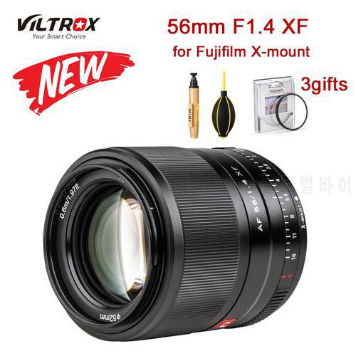Viltrox AF 56/F1.4 XF Lens for Fujifilm X-mount Camera 56mm F1.4 XF Camera Lens AF Auto Focus For X-T30 X-T3 X-PRO3 X-T200 X-T2