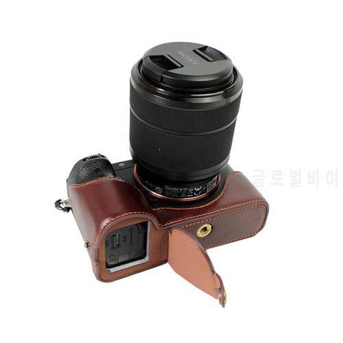 Genuine Cowhide real Leather Half Body Camera Case Base For Sony A7II A7RII A7SII A7RM2 A7SM2 A7M2 A7R2 MarkII Battery Opening