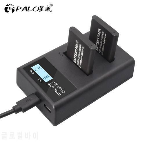 PALO Li-40B Li40B Li 40B Li-42B EN-EL10 ENEL10 NP-45B Camera Battery charger dual slot smart charger with LCD or LED