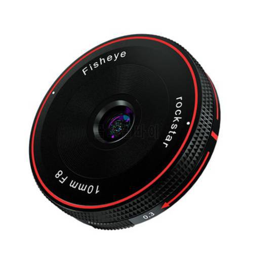 Rock Star 10mm F8 micro-single ultra-wide-angle landscape starry sky fixed-focus lens is suitable for E/FX/M43/EFM/Z