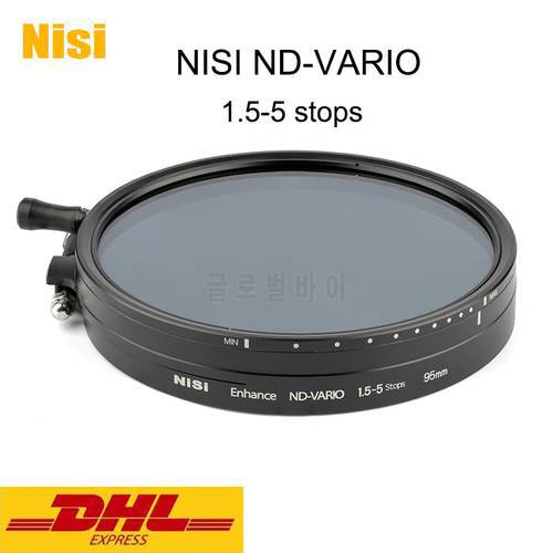 NISI ND-VARIO 1.5-5 stops Enhanced 95 110 114 mm Camera Lens Filter For Video Photography 95mm 110mm 114mm 1.5-5stops Filter