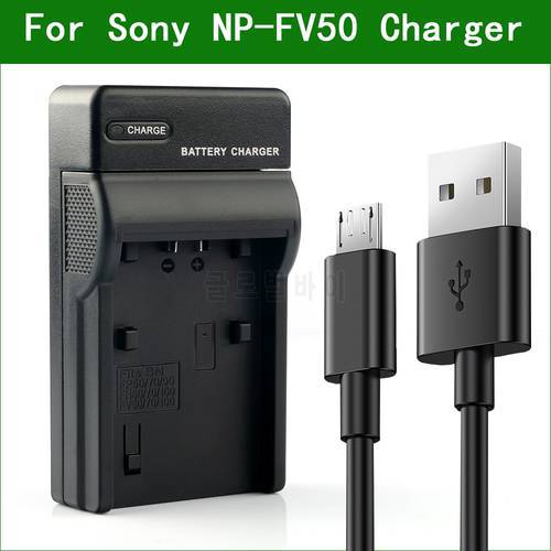 LANFULANG NP-FV50 NP FV50 USB Camera Battery Charger for Sony FDR AX700 AX60 AX45 AX33 AX100 AXP33 AXP35 AXP55 AX40 AX30 NP-FV70