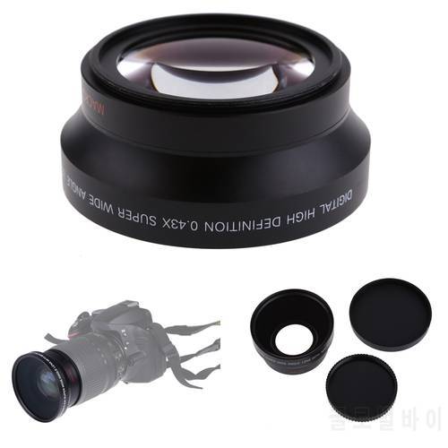 Lightdow 67mm 0.43X Wide Angle Lens + Macro Lens for Canon 18-135mm Lens for Nikon 18-105mm Lens