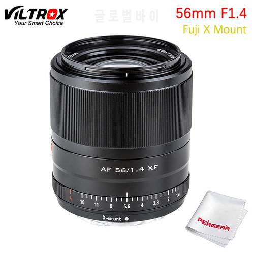 VILTROX 56mm F1.4 Auto Focus Large Aperture Lens APS-C Compact lens for Fujifilm X-mount Mirrorless Cameras X-T10 X-T2 XT-3