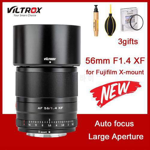 Viltrox 56mm F1.4 XF Camera Lens Large Aperture AF Auto Focus Lens for Fujifilm X-mount Camera For X-T30 X-T3 X-PRO3 X-T200