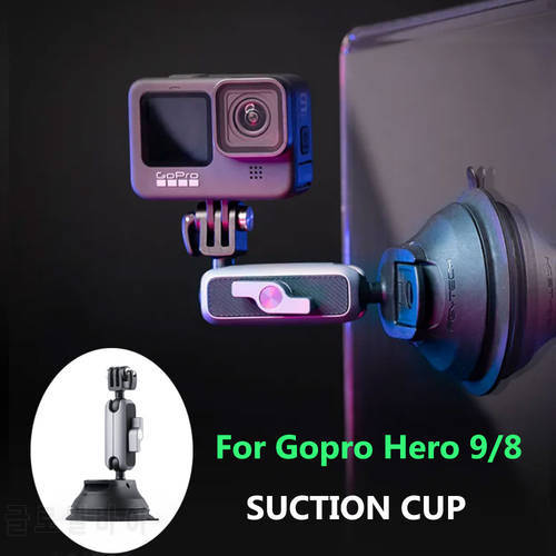PGYTECH Suction Cup for Gopro Hero10/9/8/Max Sucker Mount Bracket Foldable for Dji Pocket 2 Action Camera Microphone Accessories