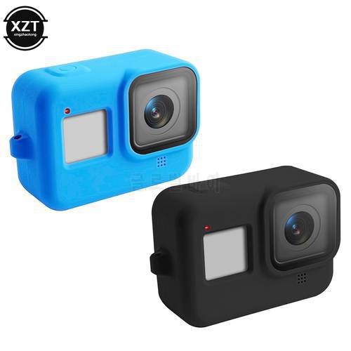 Soft Silicone Body Case for Gopro Hero 8 Case Black Silicone Protective Full Cover Shell for Go pro Hero 8 Action Camera