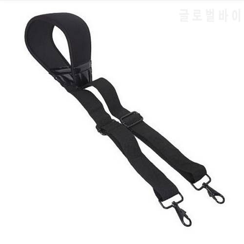 Black Adjustable Shoulder Strap with Double Hooks for Camera Bag Pouch Quality soft and comfortable