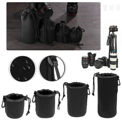Camera Lens Pouch Bag Neoprene Waterproof Soft Video Camera Lens Pouch Bag Case For Sony Canon Protector