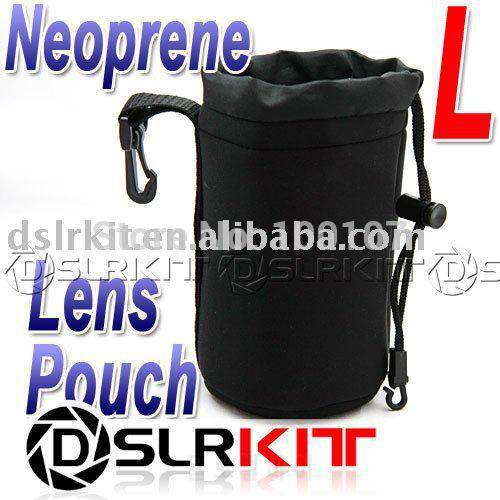 L Neoprene Lens Pouch Case 90mm x 170mm / 3.54
