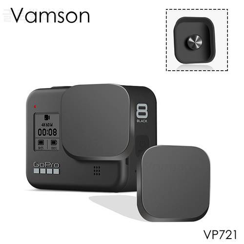 Vamson Camera Lens Cap for Camera for GoPro Hero 8 Black Accessories Screen Protector Cover Protection Lens Cap Silicone VP721