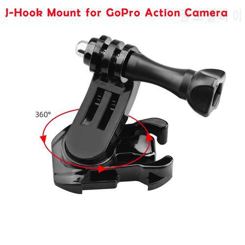 New For DJI OSMO ACTION 360 Degree Rotate Quick Release Buckle Vertical Surface J-Hook Mount for GoPro Action Camera