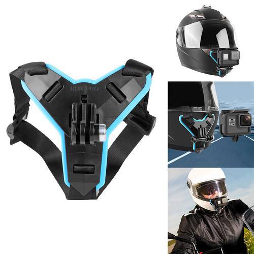 Motorcycle Helmet Chin Stand Mount Holder for GoPro Hero 8 7 6 5 Xiaomi Yi Action Sports Camera Full Face Holder Bracket