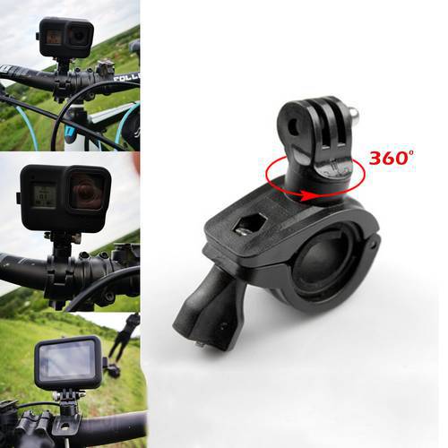 Action camera mount For go pro accessories Bicycle Motorcycle Bracket Mount Clip For gopro hero 8/7/6/5/4/3+/3/2 black