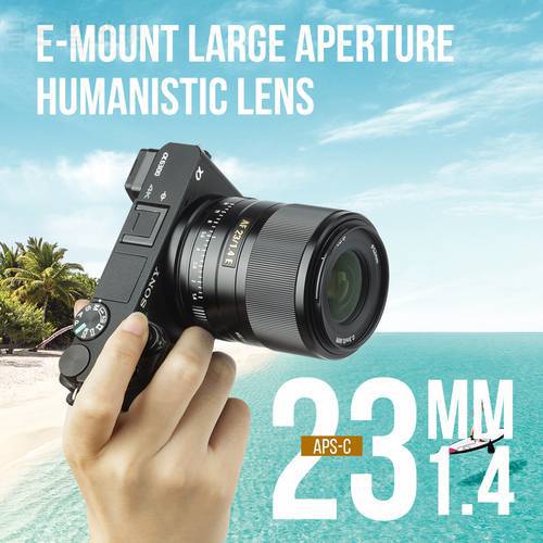 Viltrox 23mm F1.4 STM For Sony E-mount Camera Lens for Sony A6300 A6600 A9 A7RIII A7M3 A7RIV Auto Focus AF 23/1.4 E APS-C Len